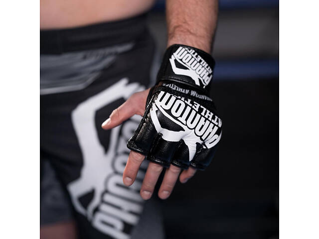 Рукавички для ММА Phantom Blackout Black S/M - Фото 6