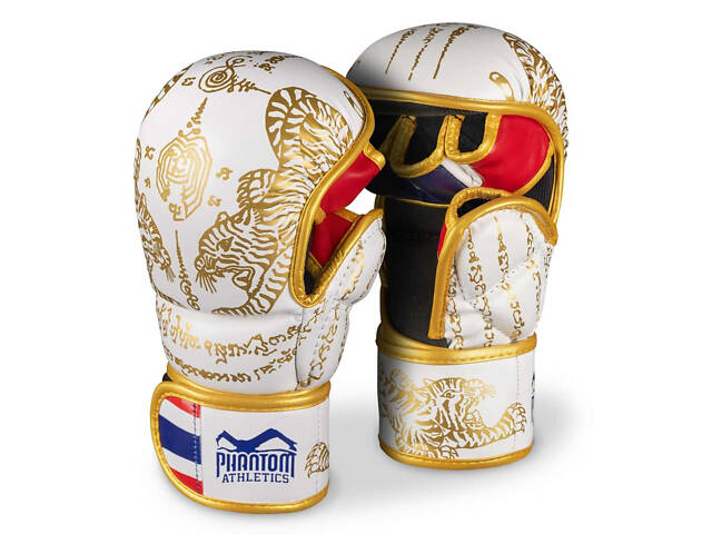 Рукавиці для ММА Phantom Muay Thai White Gold L/XL - Фото 1