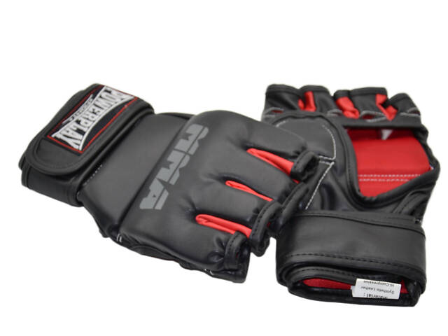 Рукавиці для MMA PowerPlay 3053 Чорно-Червоні L/XL - Фото 9