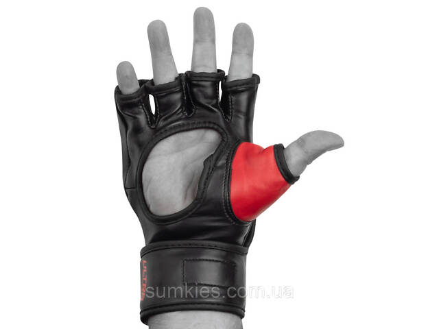Рукавиці для MMA PowerPlay 3093 Чорні M - Фото 4