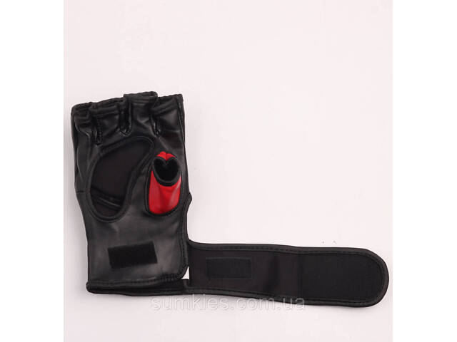 Рукавиці для MMA PowerPlay 3093 Чорні M - Фото 6