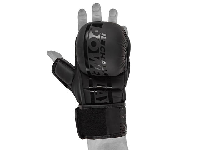 Рукавиці для MMA PowerPlay PP_3033 Ultra Matt Чорні XL - Фото 2