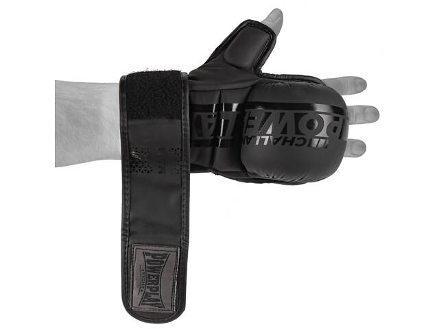 Рукавиці для MMA PowerPlay PP_3033 Ultra Matt Чорні XL - Фото 6