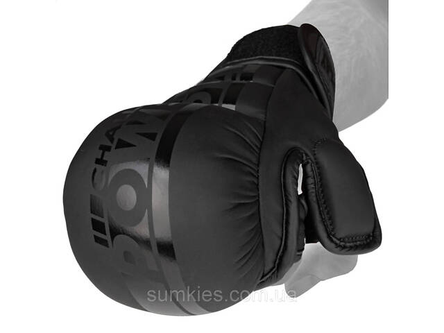 Рукавиці для MMA PowerPlay PP_3033 Ultra Matt Чорні XL - Фото 1