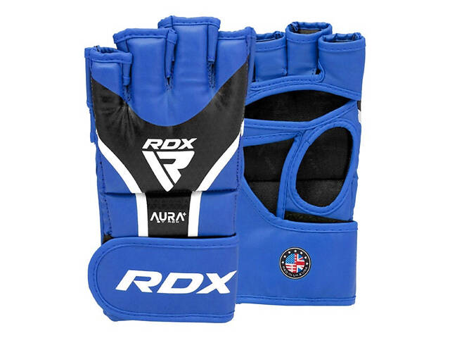 Рукавиці для ММА RDX AURA PLUS T-17 Blue/Black XL - Фото 1