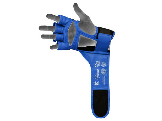 Рукавиці для ММА RDX AURA PLUS T-17 Blue/Black XL - Фото 2