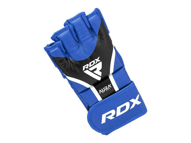 Рукавиці для ММА RDX AURA PLUS T-17 Blue/Black XL - Фото 3