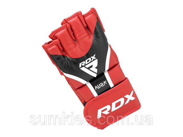 Рукавиці для ММА RDX AURA PLUS T-17 Red/Black XL - Фото 2