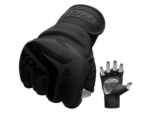 Рукавиці для ММА RDX F15 Noir Matte Black S - Фото 2
