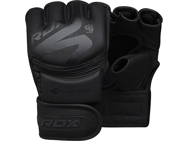 Рукавиці для ММА RDX F15 Noir Matte Black S - Фото 1