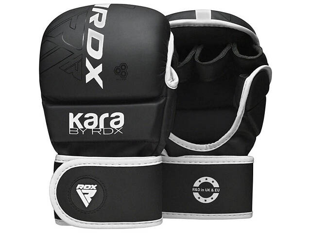 Рукавиці для ММА (Греплінгові рукавички) RDX F6 KARA Matte White Plus L/XL - Фото 1