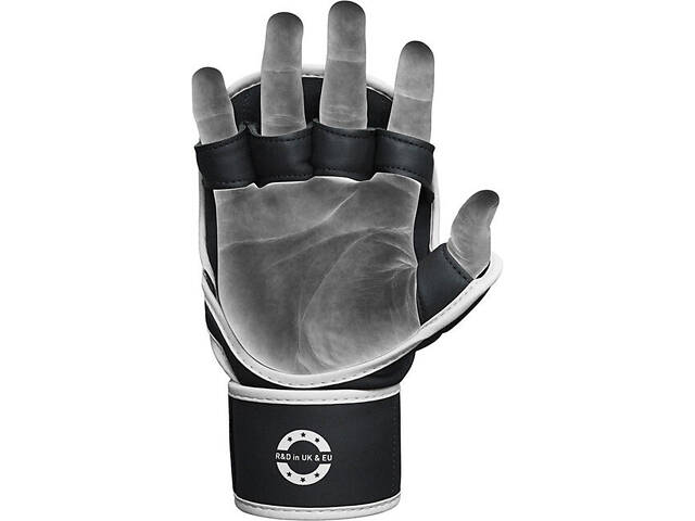 Рукавиці для ММА (Греплінгові рукавички) RDX F6 KARA Matte White Plus L/XL - Фото 4