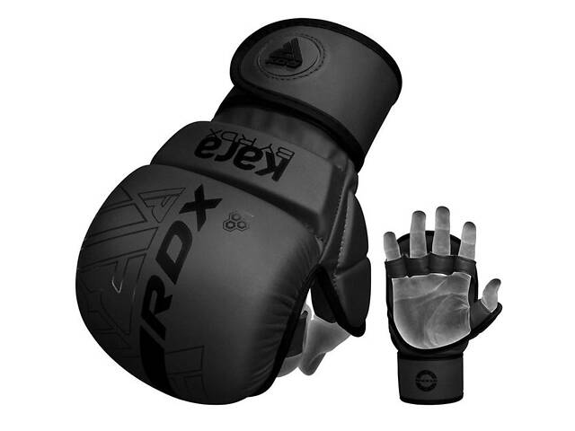 Рукавиці для ММА (Греплінгові рукавички) RDX F6 KARA Matte Black Plus S/M - Фото 2
