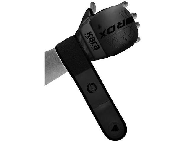 Рукавиці для ММА (Греплінгові рукавички) RDX F6 KARA Matte Black Plus S/M - Фото 3