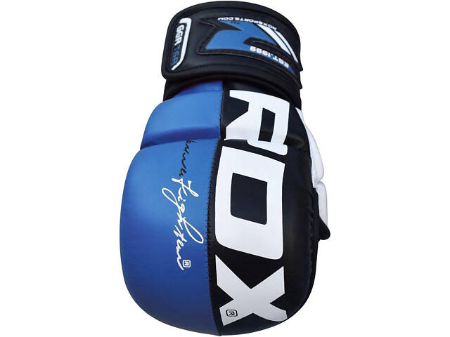 Рукавиці для ММА (Греплінгові рукавички) RDX T6 Plus Rex Blue L - Фото 5