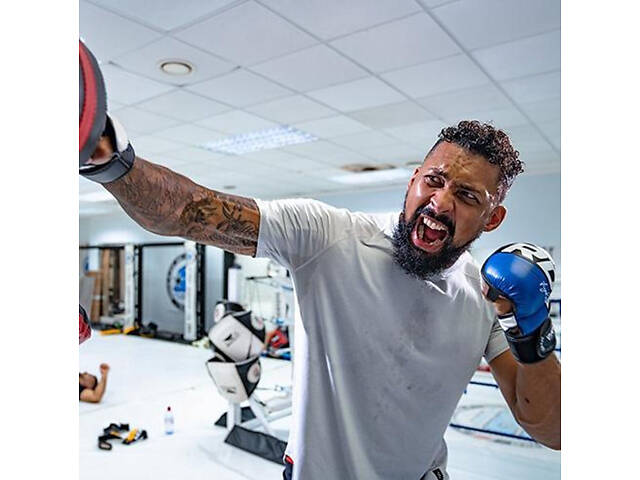 Рукавиці для ММА (Греплінгові рукавички) RDX T6 Plus Rex Blue L - Фото 6