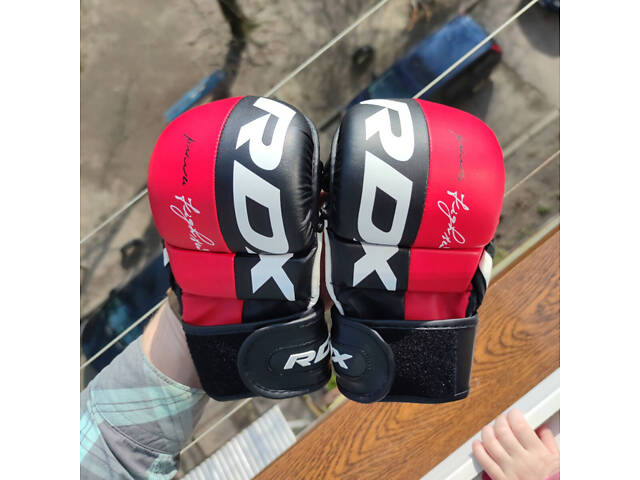 Рукавиці для ММА RDX T6 Plus Rex Red L - Фото 9