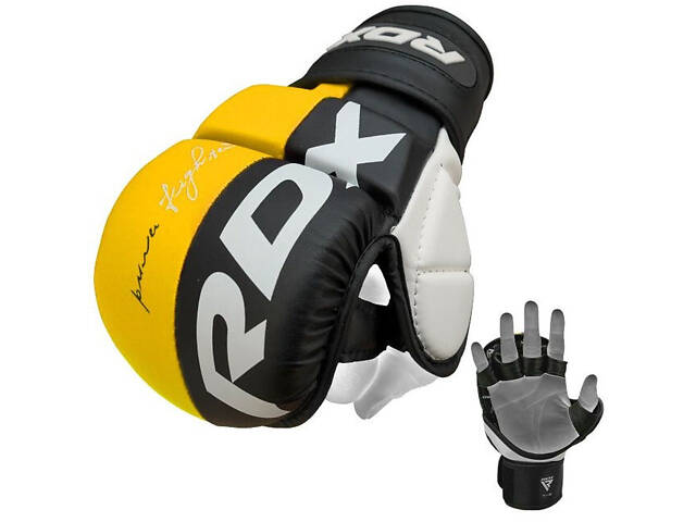 Рукавиці для ММА RDX T6 Plus Rex Yellow XL - Фото 1