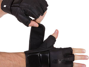 Рукавички для змішаних єдиноборств MMA Zelart VL-3098 М Чорні