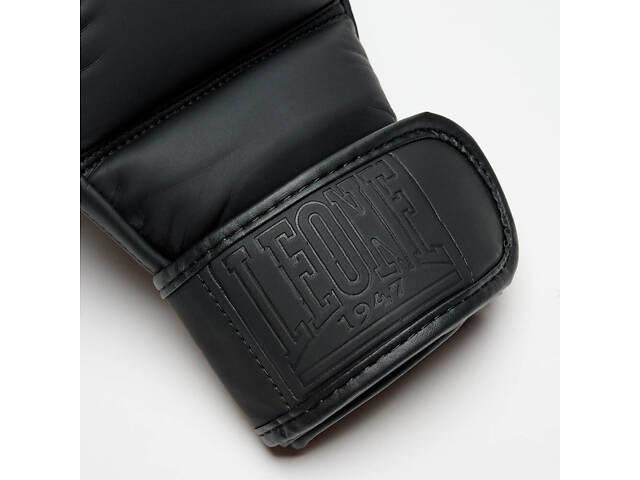 Рукавиці греплінгові для ММА Leone BLACK Edition S (капа в комплекті) - Фото 6