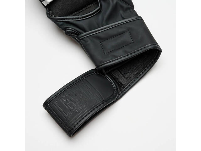 Рукавиці греплінгові для ММА Leone BLACK Edition S (капа в комплекті) - Фото 7