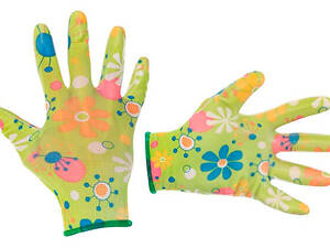 Рукавички Intertool садові нітрилові 8' (зелена) (SP-0163) (12 шт.)