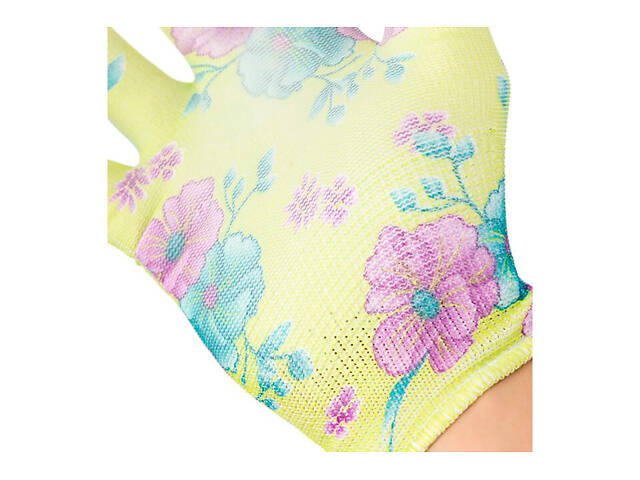 Перчатки Intertool садовые полиуретановые 8' (зеленая) (SP-0161) (12 шт.) - Фото 2