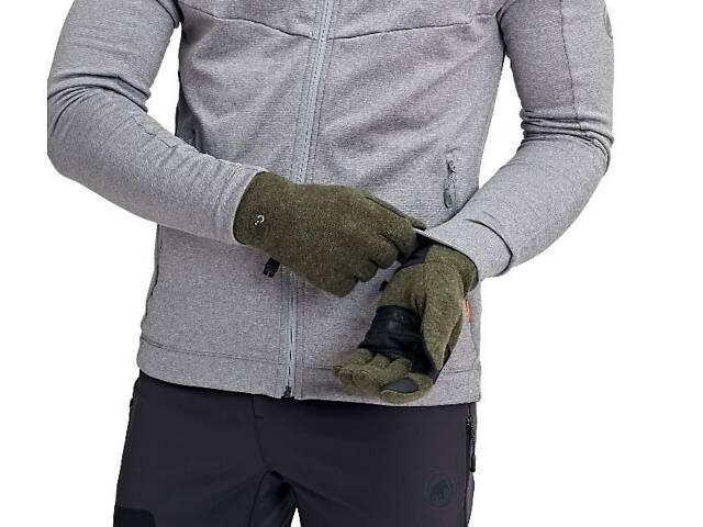 Перчатки Mammut Passion Glove 7 Olive (1092-7613357528979) - Фото 3
