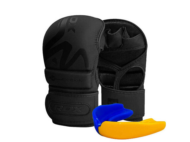 Рукавиці для ММА (Греплінгові рукавички) RDX T15 Noir Inner Matte Black S - Фото 2