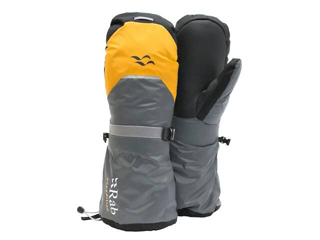 Рукавиці Rab Expedition 8000 Mitts Grey/Yellow L (1033-RB QED-23-GO-L) - Фото 1