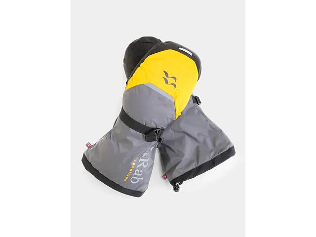 Рукавиці Rab Expedition 8000 Mitts Grey/Yellow L (1033-RB QED-23-GO-L) - Фото 2