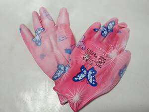 Рукавички робочі DALIA 2121X жіночі рожеві квітка.