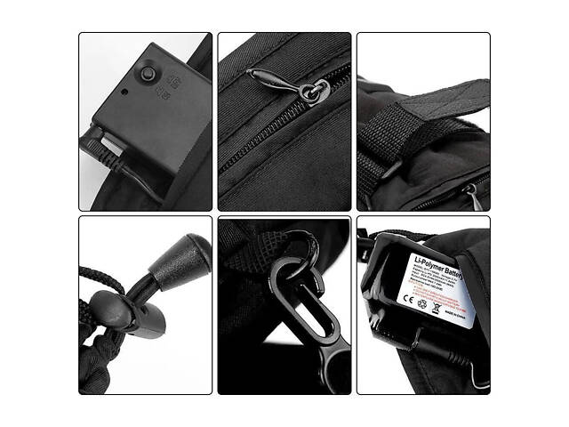 Рукавиці з підігрівом на акумуляторах Herobiker A2, 3 режими, 4000мА/год, 45 градусів до 5 годин, розмір L - Фото 8