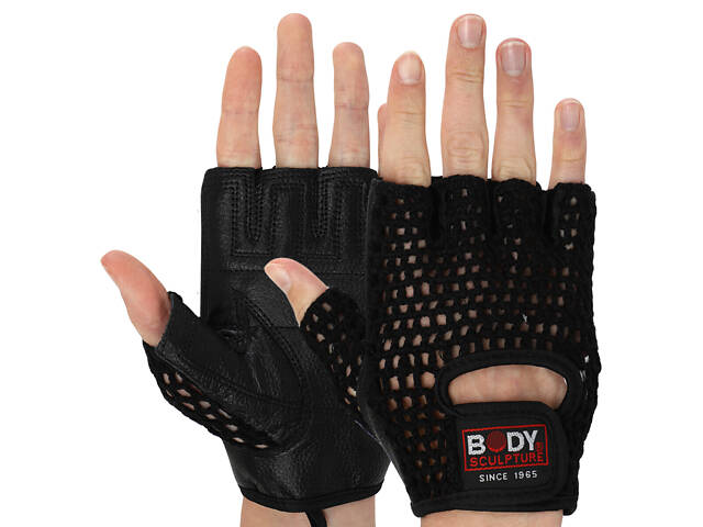Перчатки спортивные Body Sculpture WorkOut BJBW-83-H M Черный - Фото 1