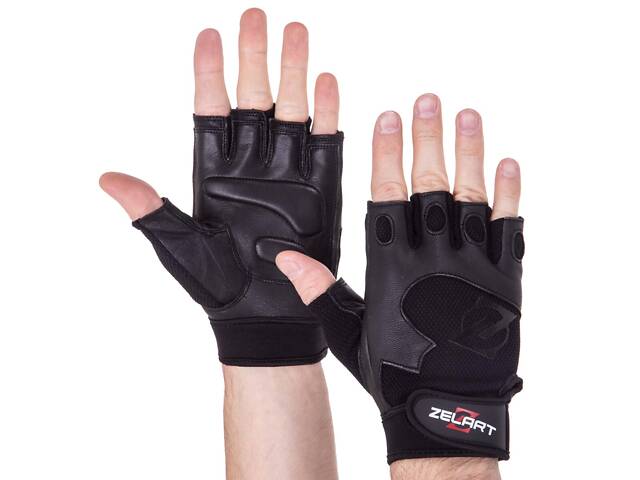 Рукавички спортивні Zelart SB-161555 XL Чорні - Фото 1