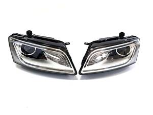 Передние фары (Bi-Xenon не адаптировал Европа комплектные) на Audi Q5 8R 2012-2016 года.