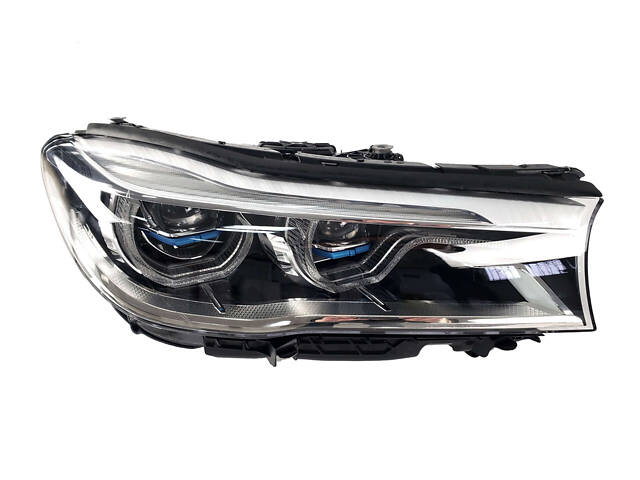 Передние фары Laser (оригинал Б/У) на BMW 7 Series G11 / G12 2015-2019 года. - Фото 2