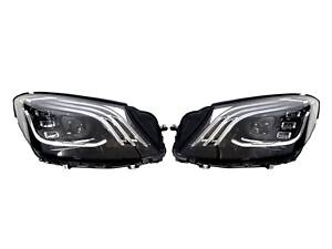 Передние фары ( Multibeam LCI ) замена к рестайлингу на Mercedes-Benz S-Class W222 2013-2017 года