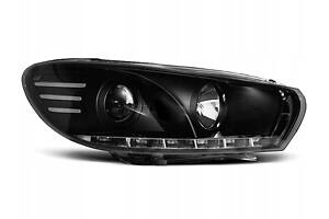 Передні фари VW SCIROCCO 3 08-14 BLACK LED діоди