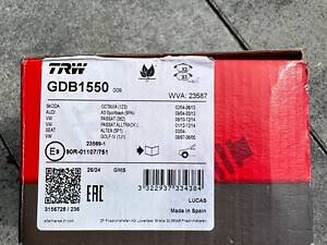 Передні гальмівні колодки TRW GDB1550