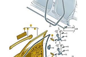 Дверь Audi Q3 задняя правая 8U0833052B