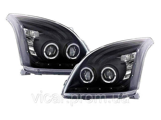 Передние фары линзы - LED ( Audi Design ) Toyota Land Cruiser Prado 120 (2003-2008) - Фото 7