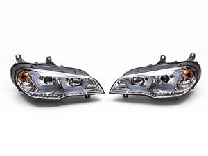 Передние фары (2 шт, светлые) для BMW X5 E-70 2007-2013 гг.