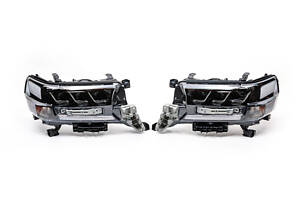 Передние фары 2016-2025 (LX-Design) для Toyota Land Cruiser 200