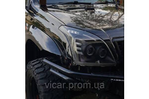 Передні чорні фари Toyota Land Cruiser Prado 120(2003-2008)