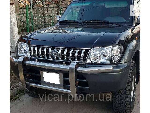 Передние фары хром Toyota Land Cruiser Prado 90 (1996-2002)