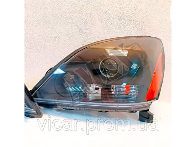 Передние фары LED ( черные ) на Lexus GX470 (2002 - 2008) - Фото 8