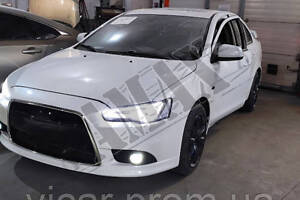 Передние фары LED Mitsubishi Lancer X (2007-2019)