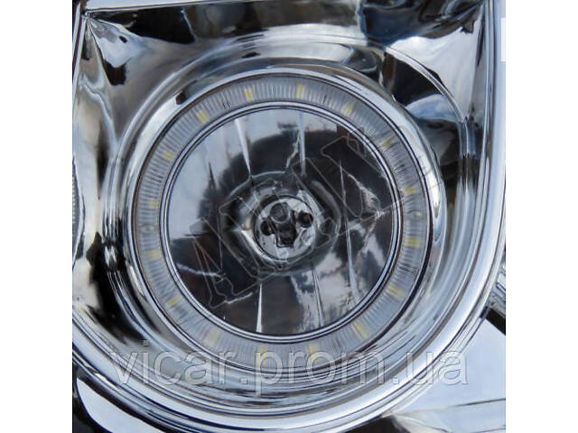 Передние фары линзованные (LED - диодные) Toyota Land Cruiser 100 (1998-2007) - Фото 4