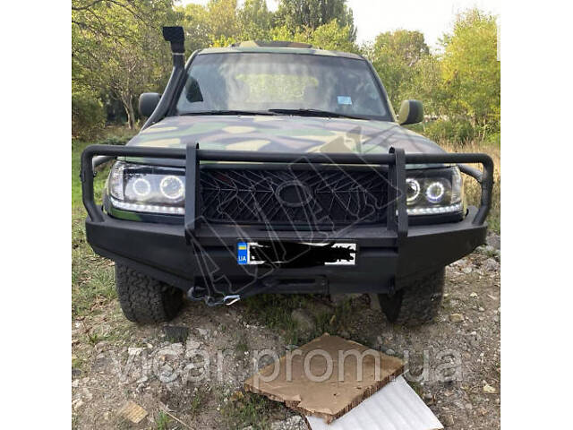 Передние фары линзованные (LED - диодные) Toyota Land Cruiser 100 (1998-2007) - Фото 7